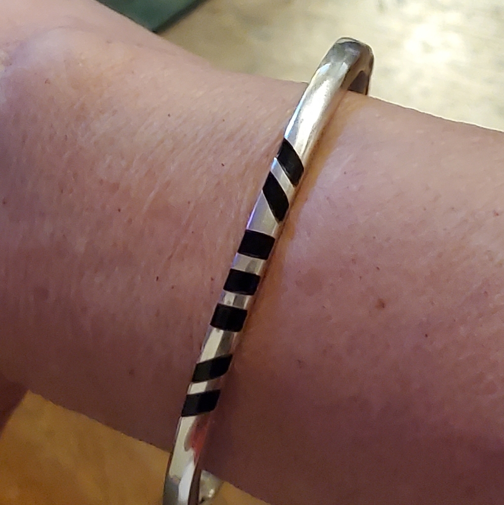 Sterling Silver Onyx Bracelet